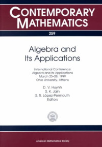 Huynh D.V., Jain S.K., Lopez-Permouth S.R. (eds.) — Algebra and Its Applications