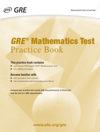 Educational Testing Service — GRE Mathematics Test Practice Book
