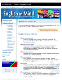  — English in Mind Worksheets
