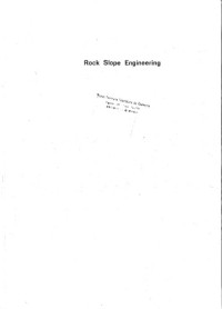 E. Hoek and J.W. Bray — Rock slope engineering