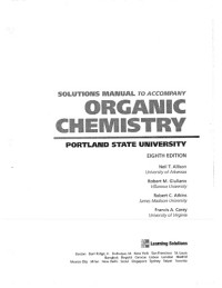 N. Allison, et. al., — SOLUTIONS MANUAL to Acc. Organic Chem.
