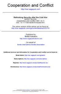 Barry Buzan — Rethinking Security after the Cold War