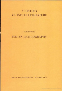 Claus Vogel, Jan Gonda (Editor) — A History of Indian Literature, Volume V: Scientific and Technical Literature, Part 2, Fasc. 4: Indian Lexicography