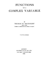 Macrobert Thomas M — Functions of a Complex Variable. 5th Ed