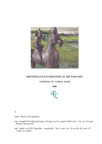 Andras Rajki — Mongolian Etymological Dictionary