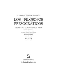 Pre-socratic philosophers — Los filôsofos presocràticos