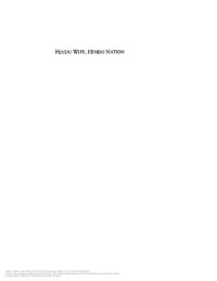 Tanika Sarkar — Hindu Wife, Hindu Nation: Community, Religion, and Cultural Nationalism