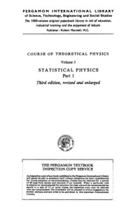 L. D. Landau — Statistical Physics, Part 1 (Course of Theoretical Physics, Vol. 5)