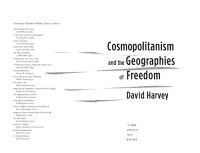 David Harvey — Cosmopolitanism and the Geographies of Freedom (The Wellek Library Lectures)