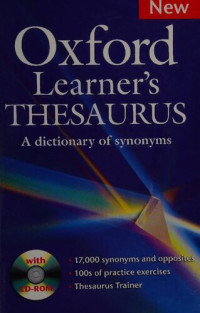 Diana Lea — Oxford Learner's Thesaurus - A Dictionary of Synonyms