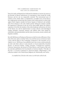 McNamara. — The Cambridge Companion to the City in Literature