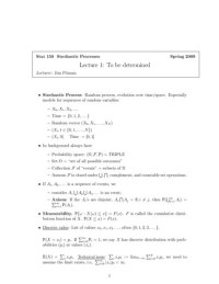 it-ebooks — Stochastic Processes Lecture Notes (UCB STAT150)