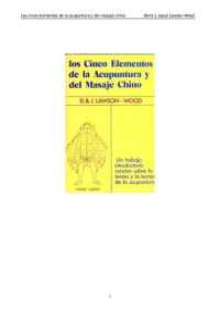 Lawson Wood Joyce — Los Cinco Elementos De La Acupuntura Y Del Masaje Chino