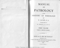 Fulbert Cayré — Manual of Patrology and History of Theology