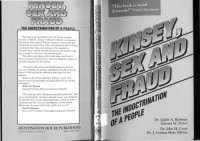 Judith A. Reisman, Edward W. Eichel, J. Gordon Muir (editor), John Hugh Court (editor) — Kinsey, Sex and Fraud: The Indoctrination of a People