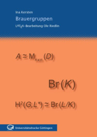 Ina Kersten — Brauergruppen: LATEX-Bearbeitung von Ole Riedlin