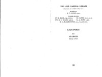 Carleton J. Brownson — Xenophon: Anabasis Books I-VII