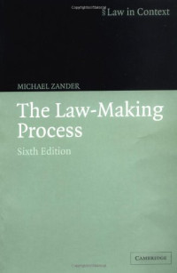 Michael Zander — The law-making process