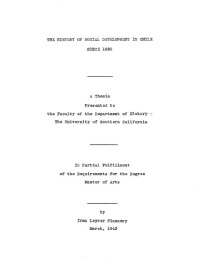 Flannery, I. L.Flannery, I. L. — The history of social development in Chile since 1920The history of social development in Chile since 1920