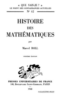 Marcel Boll — Histoire des mathematiques, Onzieme Edition
