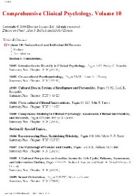 Bellack A.S., Hersen M. (eds.) — Comprehensive Clinical Psychology - Volume 10: Technology in Clinical Psychology