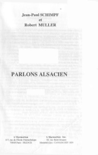 Jean-Paul Schimpf — Parlons alsacien