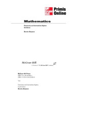 Stefan Baratto, Barry Bergman, Donald Hutchison — Elementary and Intermediate Algebra, 4th Edition