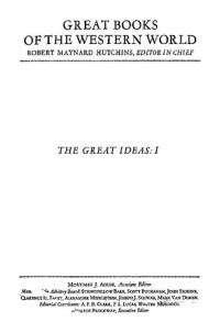 Mortimer J. Adler — Syntopicon - Index to Great Ideas, Vol 1