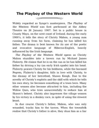 J. M. Synge — The Playboy of the Western World