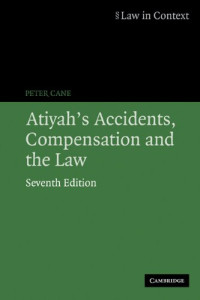 Peter Cane, Patrick Atiyah — Atiyah's accidents, compensation and the law