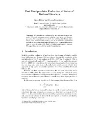 Bruno Haible, Thomas Papanikolaou — [Article] Fast Multiprecision Evaluation of Series of Rational Numbers