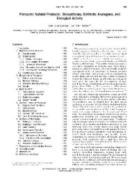 Laursen J.B., Nielsen J. — Phenazine Natural Products: Biosynthesis, Synthetic Analogues, and Biological Activity