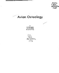 B. Miles Gilbert; Larry D. Martin; Howard G. Savage — Avian osteology