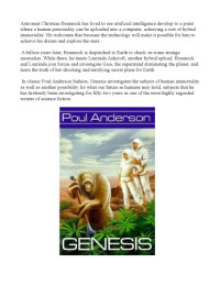 Poul Anderson — Genesis