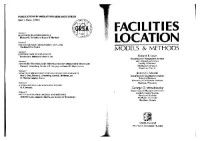 Robert F. Love — Facilities location: models & methods