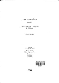 Georg Wilhelm Friedrich Hegel — Cursos de Estética I