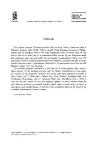  — Journal of Pure and Applied Algebra №133 (1998)