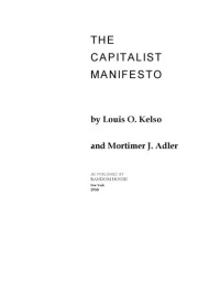 Louis O. Kelso, Mortimer J. Adler — The Capitalist Manifesto