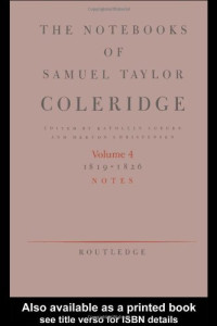 Merton Christen — The Notebooks of Samuel Taylor Coleridge - Notebooks 1819-1826