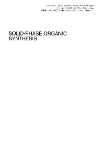 Burgess K. — Solid-Phase Organic Synthesis