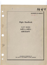 USN Flight Manuals — Flight Handbook - Navy Model A4D-1,2 Aircraft [NAVWEPS 01-40AVA-1]