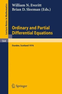 W. M. Everitt, B. D. Sleeman — Ordinary and Partial Differential Equations