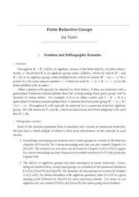 Jay Taylor — Finite Reductive Groups (version 17 Sep 2013)