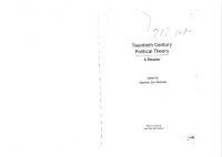 Stephen Eric Bronner — Twentieth Century Political Theory - A Reader