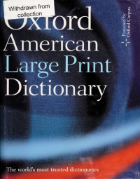 Oxford Languages — The Oxford American Large Print Dictionary