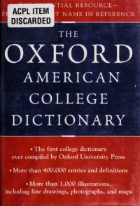 Oxford University Press — Oxford American College Dictionary
