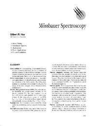  — Encyclopedia of Physical Science and Technology - Moessbauer Spectroscopy