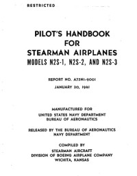 Not avasilable — Pilot's Handbook for Stearman Airplanes Models N2S-1, N2S-2, AND N2S-3