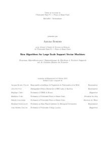 Antoine Bordes — New Algorithms for Large-Scale Support Vector Machines