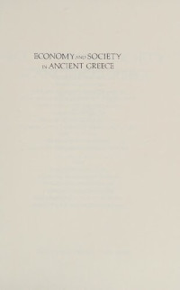 M. I. Finley — Economy and Society in Ancient Greece